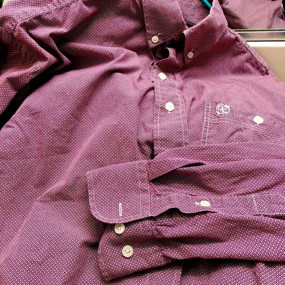 Gunnison Creek Outfitters Shirts Mens Cowboy Western Maroon Plaid